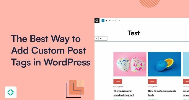 Creating custom tags in WordPress